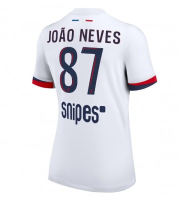 Paris Saint-Germain Joao Neves #87 Replika Udebanetrøje Dame 2025-26 Kortærmet